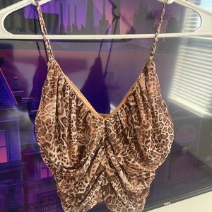 Cheetah print princess Polly  top